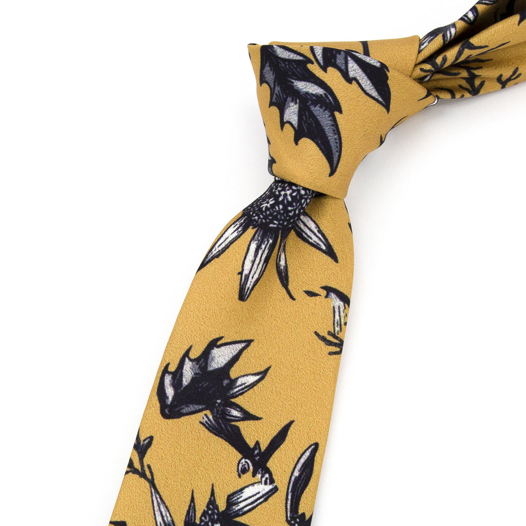 Men's Timeless Style Retro Floral Print Wide Necktie - image 14
