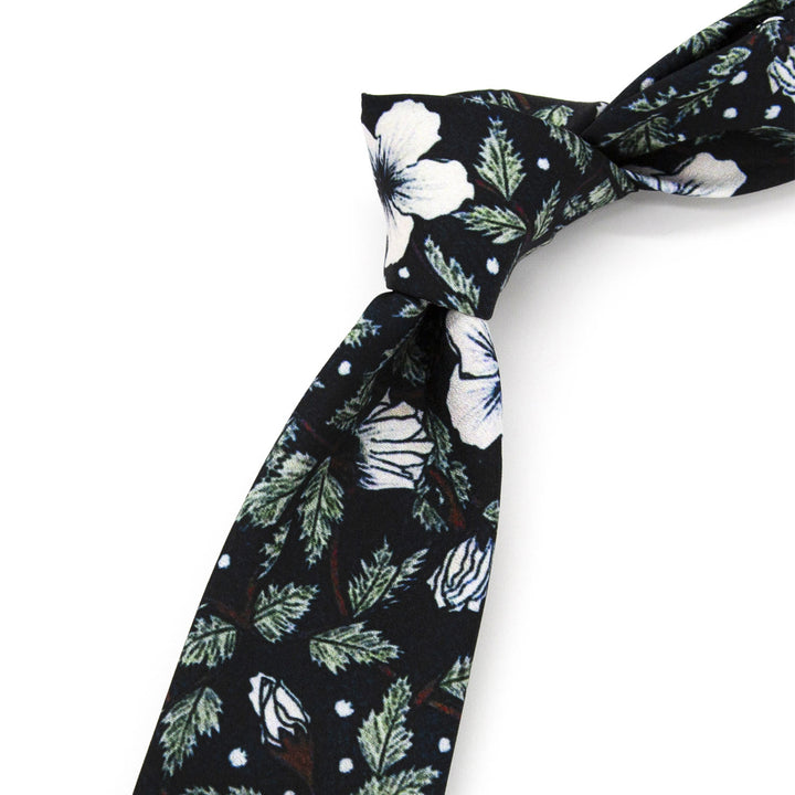 Men's Timeless Style Retro Floral Print Wide Necktie - image 11