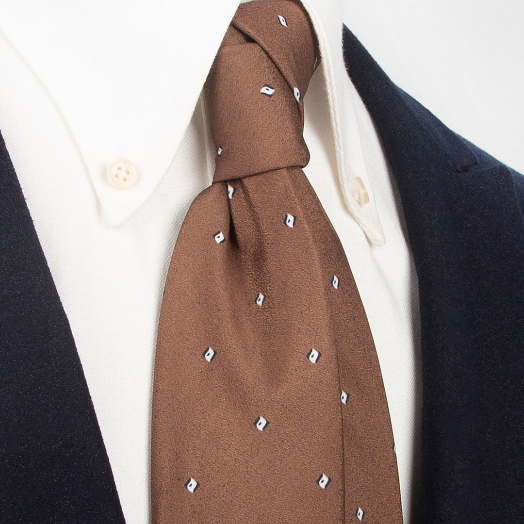 Men's Timeless Style Retro Floral Print Wide Necktie - Brown - image 24