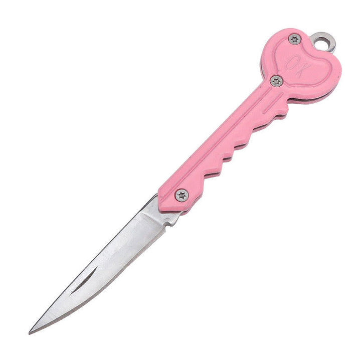 Colorful Love OK Folding Knife Outdoor EDC Tool - Light Pink - image 12