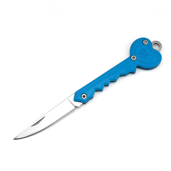 Colorful Love OK Folding Knife Outdoor EDC Tool - Blue - image 9