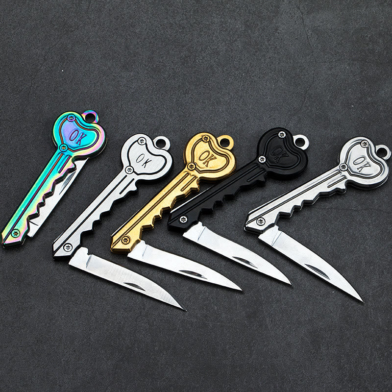 Colorful Love OK Folding Knife Outdoor EDC Tool - image 1