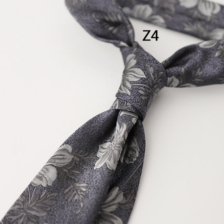 Men's Ornate Patterned Silk-Like Fabric Neckties - Style #4 - image 10
