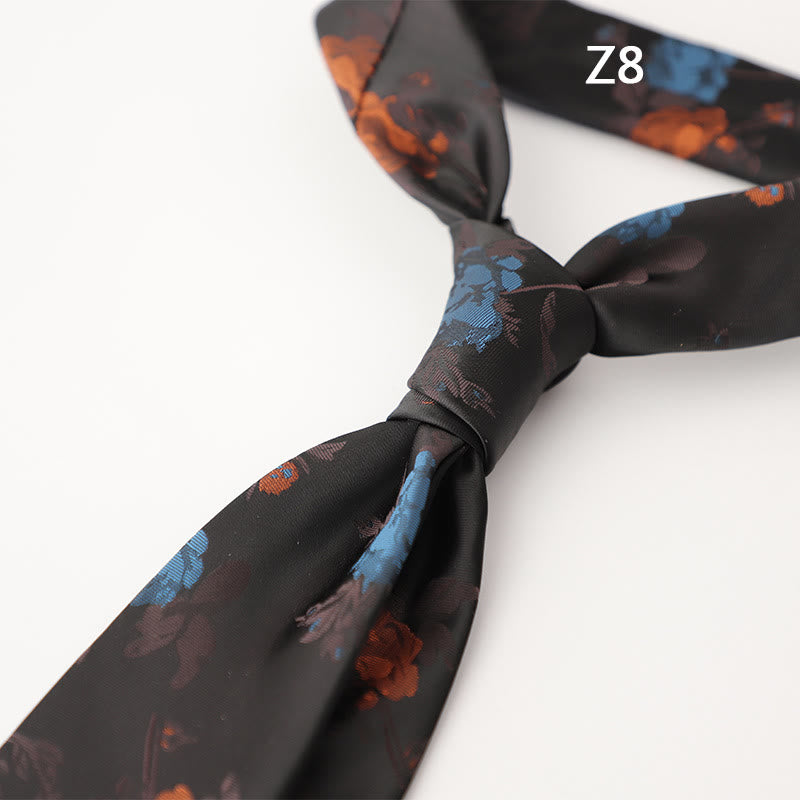 Men's Ornate Patterned Silk-Like Fabric Neckties - Style #8 - image 18