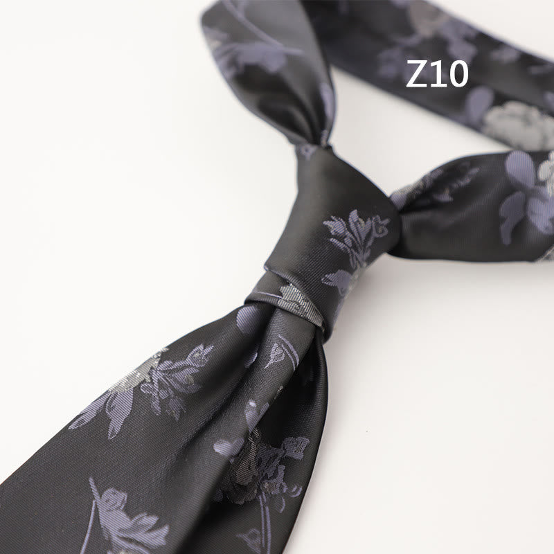 Men's Ornate Patterned Silk-Like Fabric Neckties - Style #10 - image 22