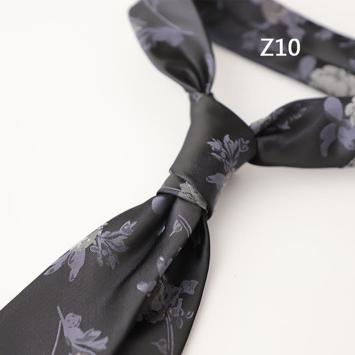 Men's Ornate Patterned Silk-Like Fabric Neckties - Style #10 - image 22