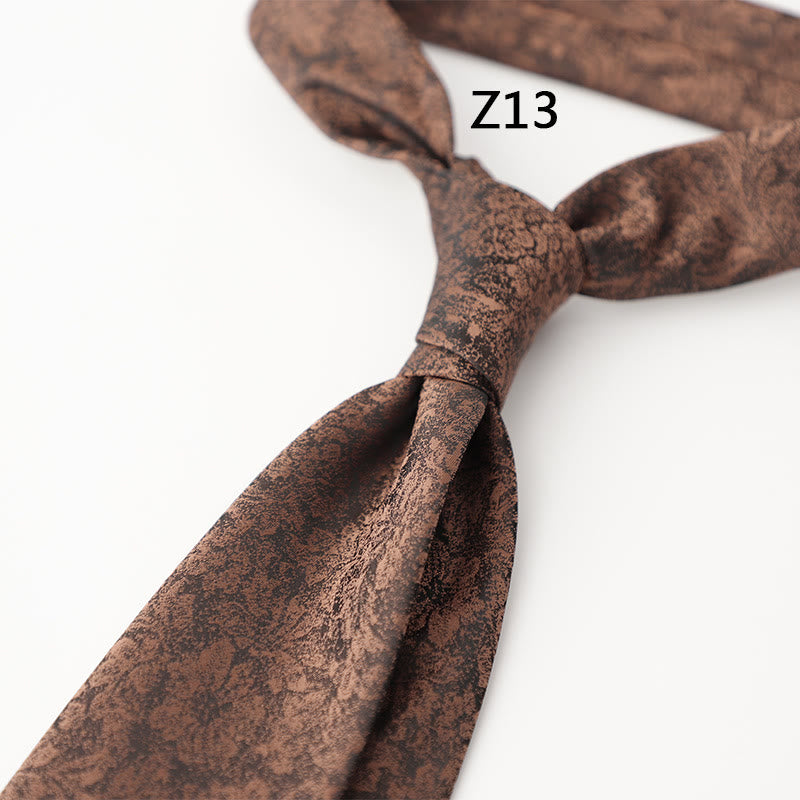 Men's Ornate Patterned Silk-Like Fabric Neckties - Style #13 - image 28
