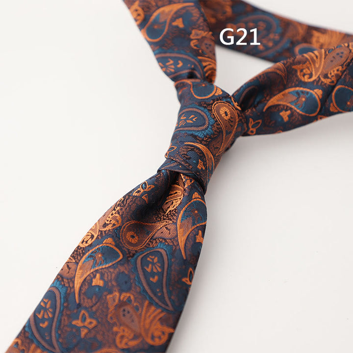 Men's Ornate Patterned Silk-Like Fabric Neckties - Style #21 - image 44