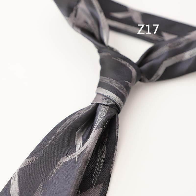 Men's Ornate Patterned Silk-Like Fabric Neckties - Style #17 - image 36