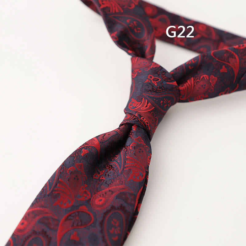 Men's Ornate Patterned Silk-Like Fabric Neckties - Style #22 - image 46