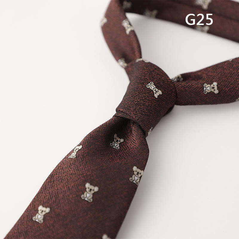 Men's Ornate Patterned Silk-Like Fabric Neckties - Style #25 - image 52