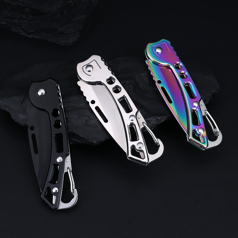 Colorful Practical Multi-Functional Folding Knife EDC-Tool Keychain - image 1