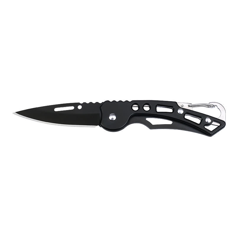 Colorful Practical Multi-Functional Folding Knife EDC-Tool Keychain - Black - image 5