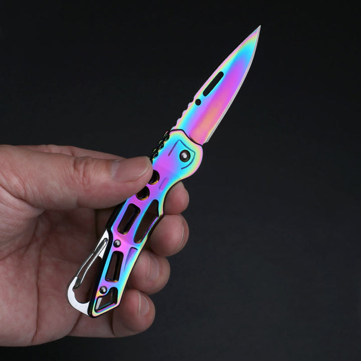 Colorful Practical Multi-Functional Folding Knife EDC-Tool Keychain - image 3