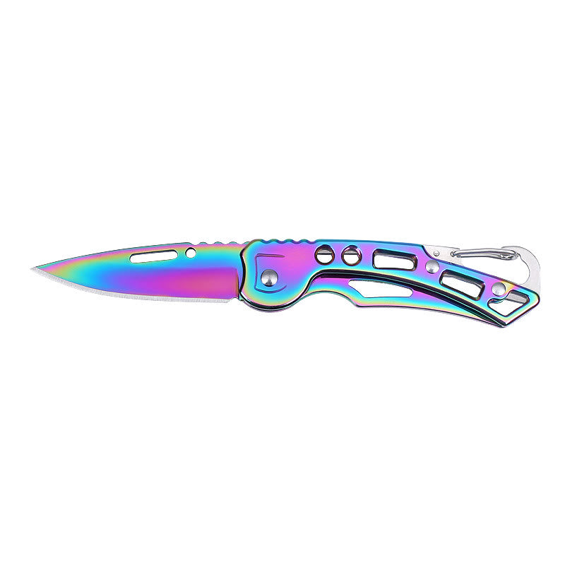 Colorful Practical Multi-Functional Folding Knife EDC-Tool Keychain - Colorful - image 2
