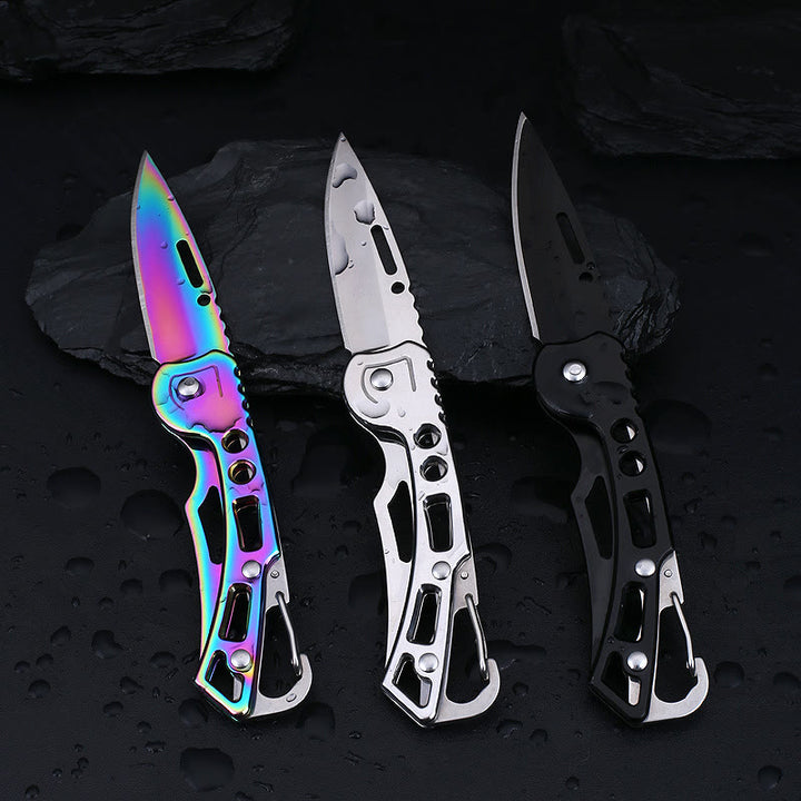 Colorful Practical Multi-Functional Folding Knife EDC-Tool Keychain - image 0