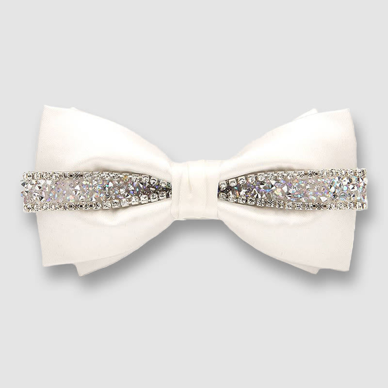 Men's Satin With Sparkling Textured Embellishment Bow tie - Style #4 - image 3
