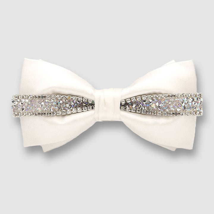Men's Satin With Sparkling Textured Embellishment Bow tie - Style #4 - image 3