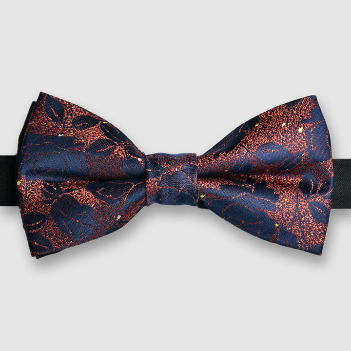 Men's Ornate Patterned Lustrous Fabric Bow tie - Style #6 - image 5