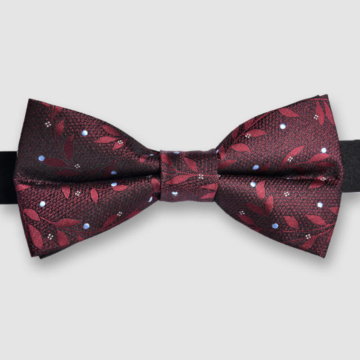 Men's Ornate Patterned Lustrous Fabric Bow tie - Style #5 - image 4