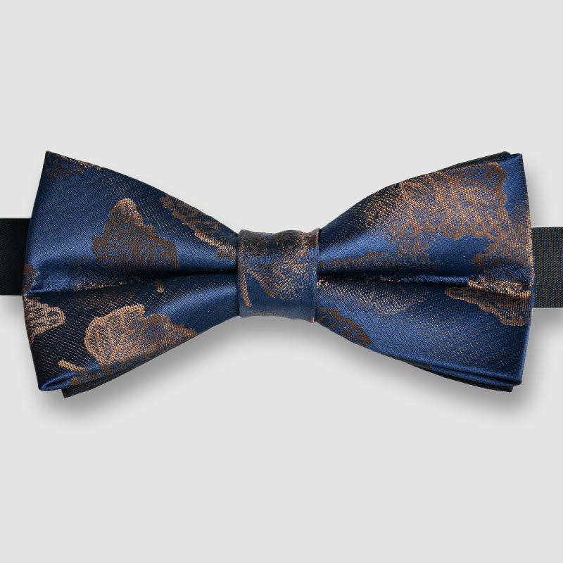 Men's Ornate Patterned Lustrous Fabric Bow tie - Style #2 - image 1