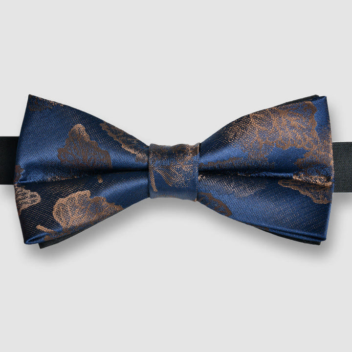 Men's Ornate Patterned Lustrous Fabric Bow tie - Style #2 - image 1