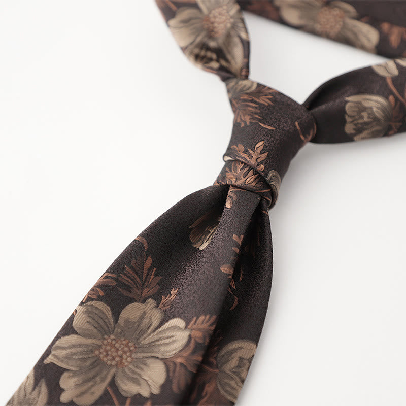 Men's Ornate Patterned Silk-Like Fabric Neckties - Style #2 - image 3