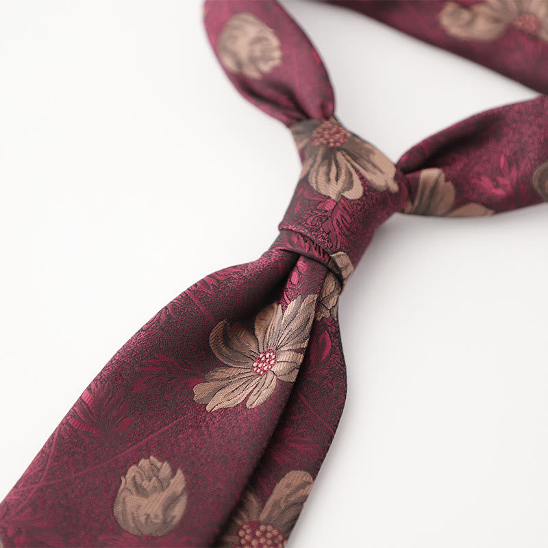 Men's Ornate Patterned Silk-Like Fabric Neckties - Style #3 - image 4
