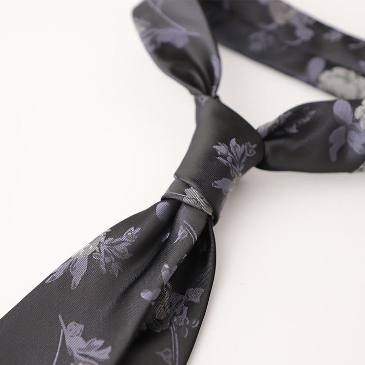 Men's Ornate Patterned Silk-Like Fabric Neckties - image 23