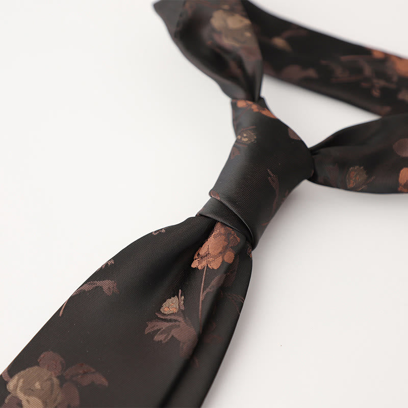 Men's Ornate Patterned Silk-Like Fabric Neckties - Style #9 - image 10