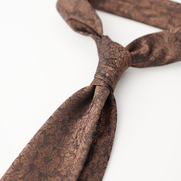 Men's Ornate Patterned Silk-Like Fabric Neckties - Style #13 - image 14
