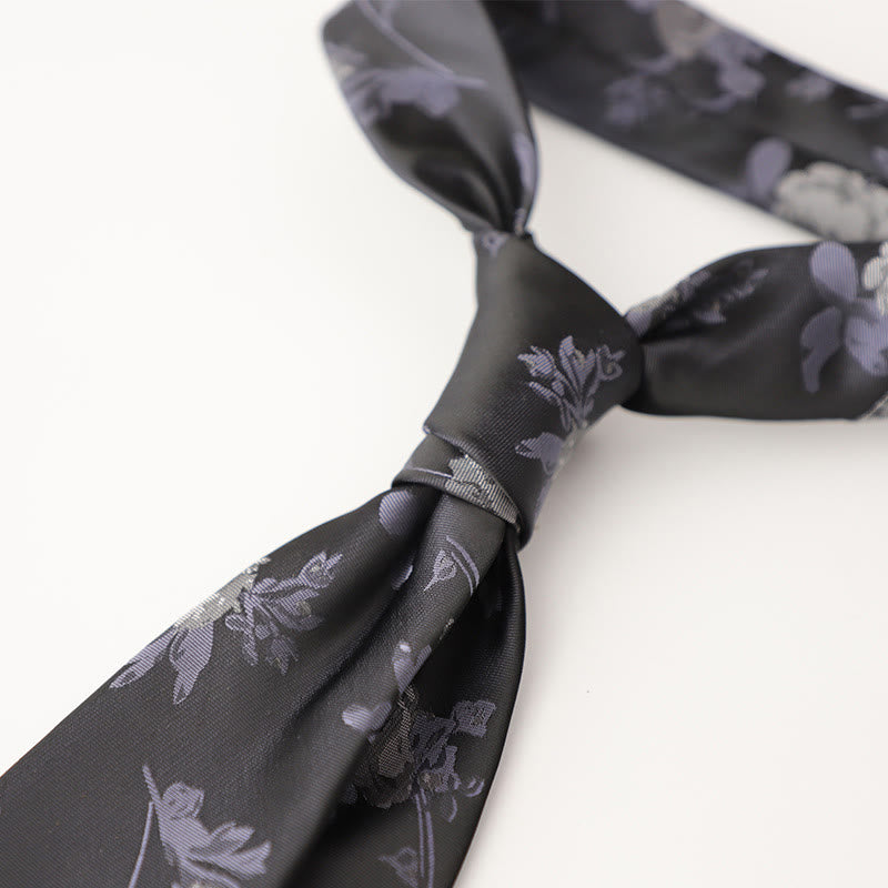 Men's Ornate Patterned Silk-Like Fabric Neckties - Style #10 - image 11