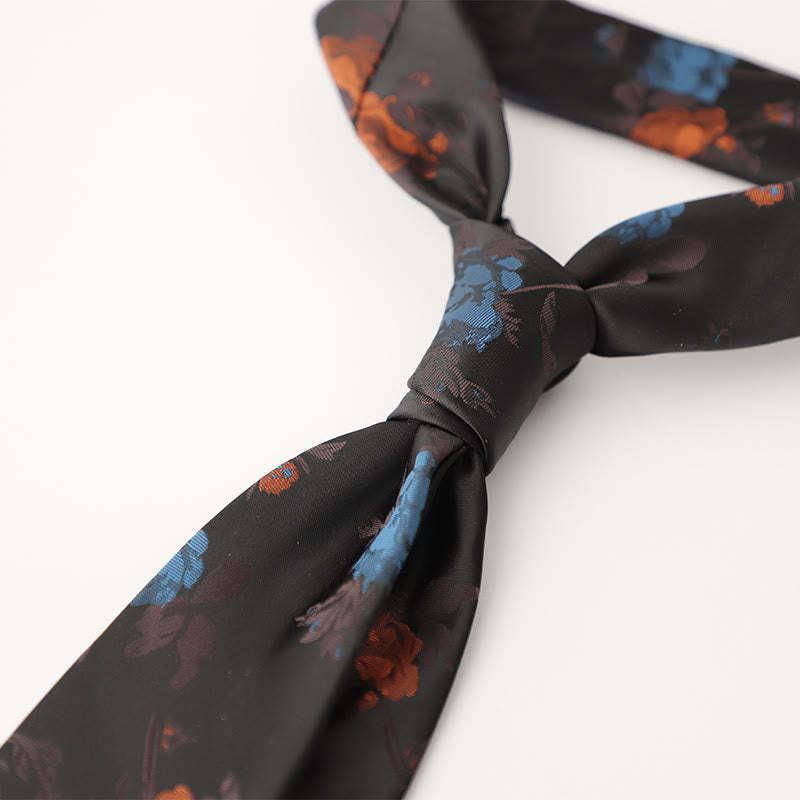 Men's Ornate Patterned Silk-Like Fabric Neckties - Style #8 - image 9