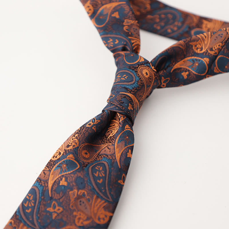 Men's Ornate Patterned Silk-Like Fabric Neckties - Style #21 - image 22
