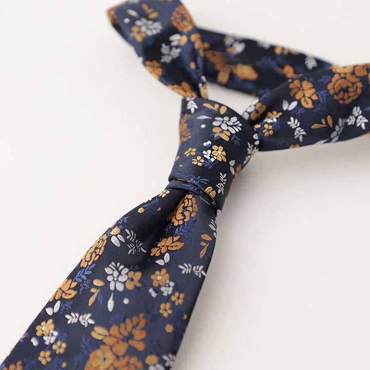 Men's Ornate Patterned Silk-Like Fabric Neckties - image 41
