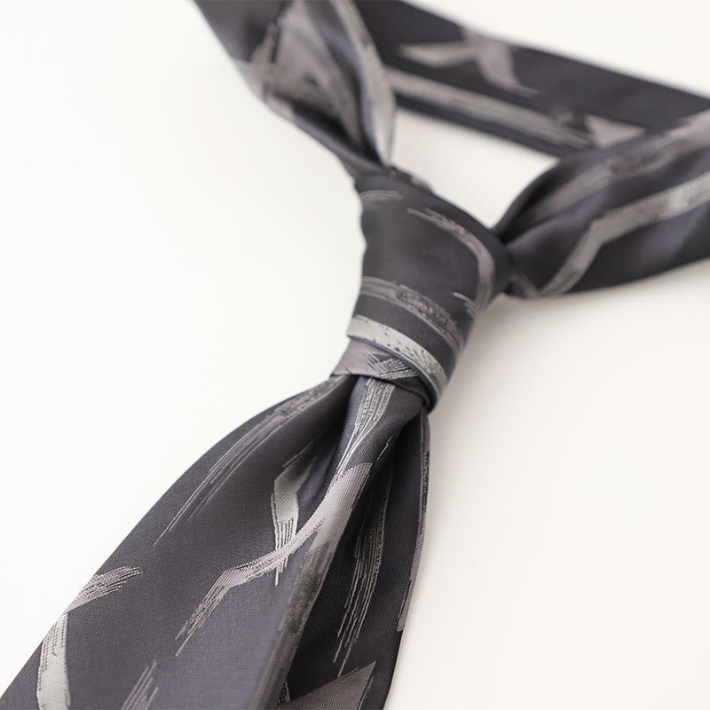 Men's Ornate Patterned Silk-Like Fabric Neckties - image 37