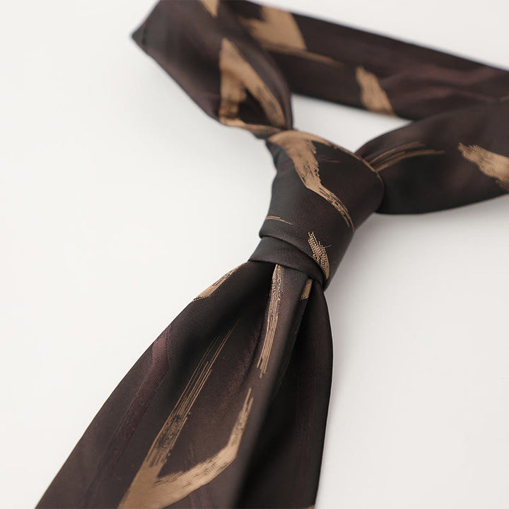 Men's Ornate Patterned Silk-Like Fabric Neckties - Style #18 - image 19