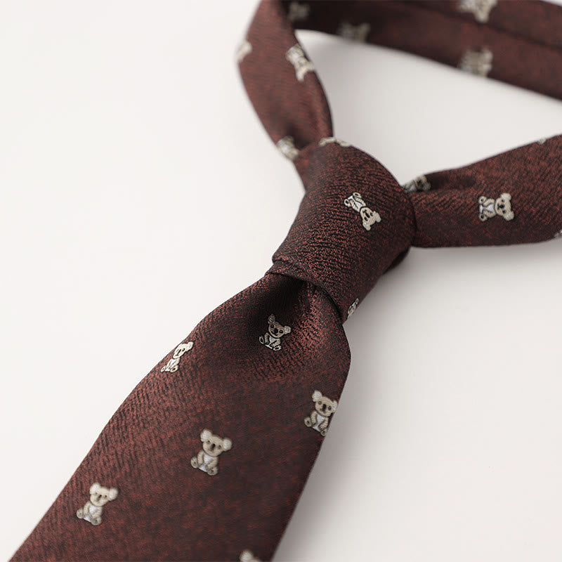 Men's Ornate Patterned Silk-Like Fabric Neckties - image 49