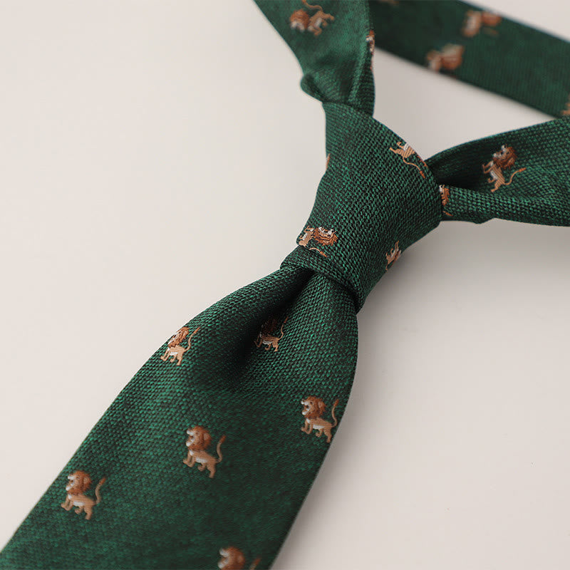 Men's Ornate Patterned Silk-Like Fabric Neckties - image 51