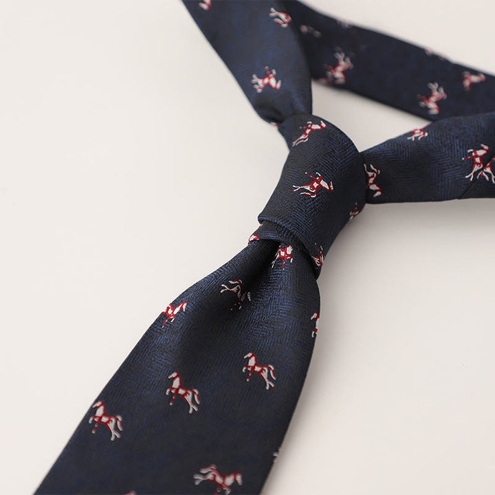 Men's Ornate Patterned Silk-Like Fabric Neckties - image 57