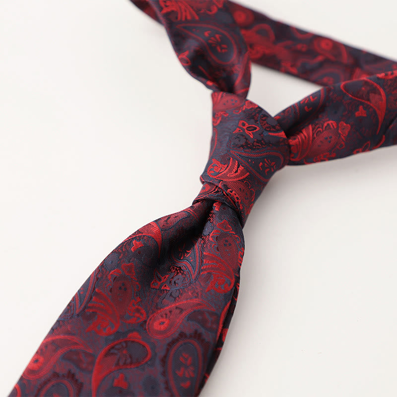 Men's Ornate Patterned Silk-Like Fabric Neckties - Style #22 - image 23