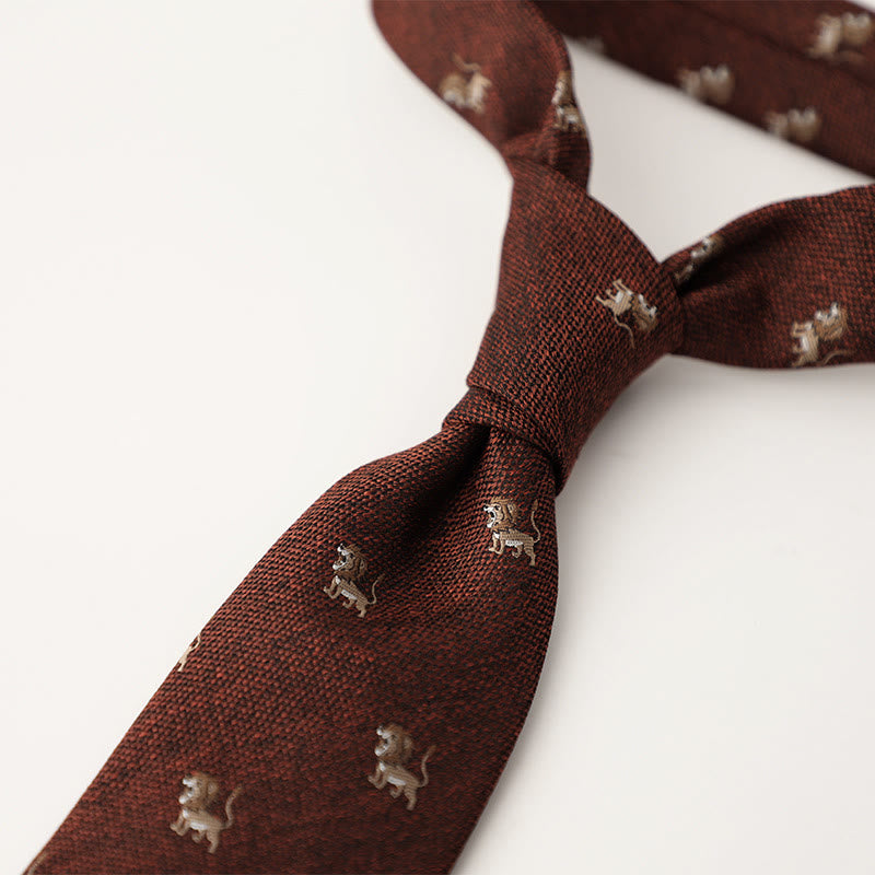 Men's Ornate Patterned Silk-Like Fabric Neckties - Style #25 - image 26