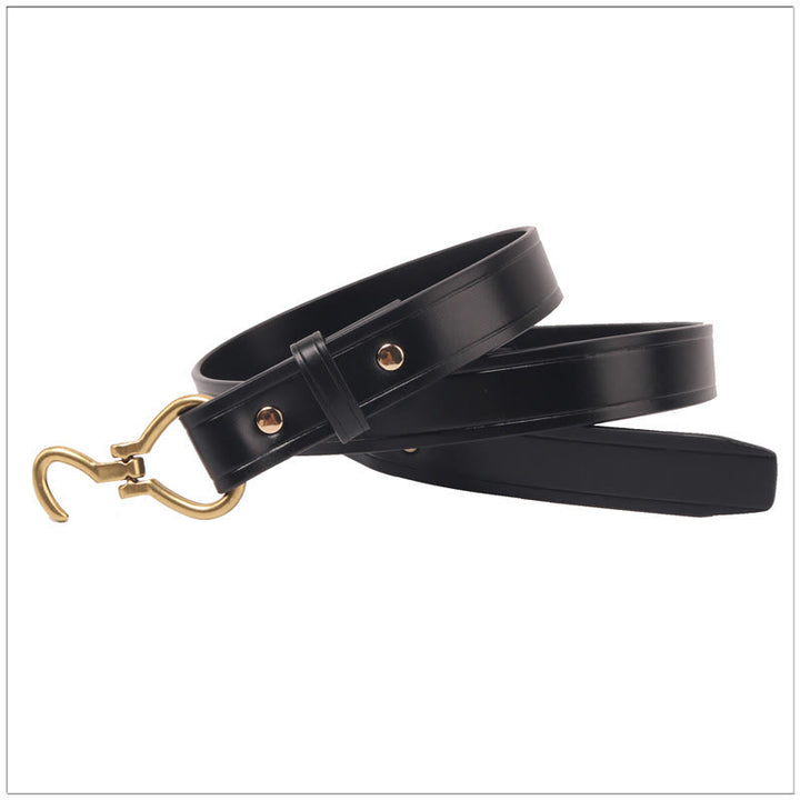 Women's Slim And Elegant Golden Pin Buckle Leahter Belt - image 3