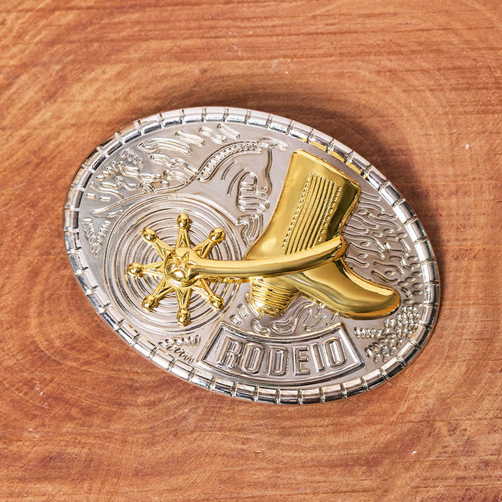 Rotating Star Rodeo Boots DIY Buckle Leather Belt - image 1