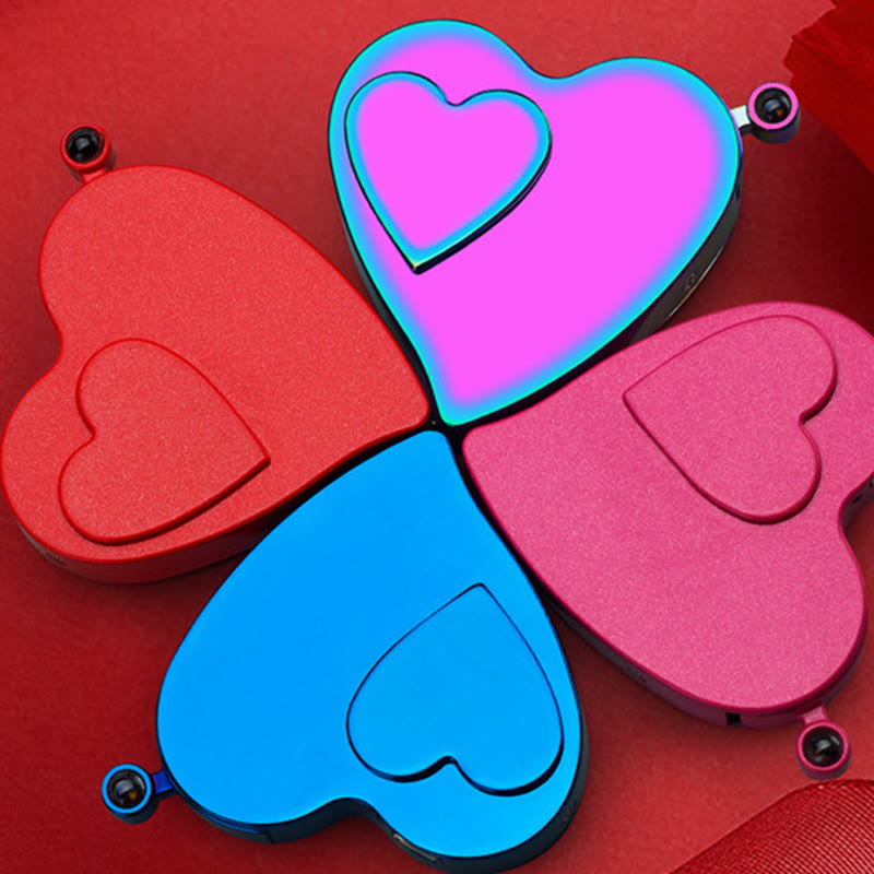 Romantic Love Shaped Colorful Gas Electric Dual Ignition Lighter - image 6