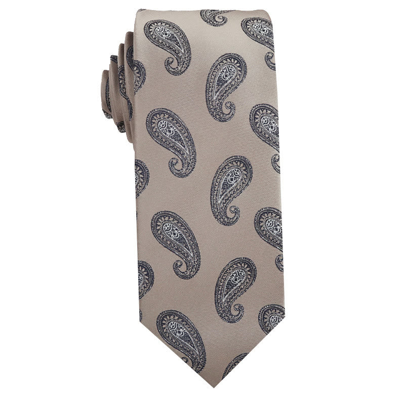 Men's Beige Versatile Multi-Pattern Neckties - Style #1 - image 1