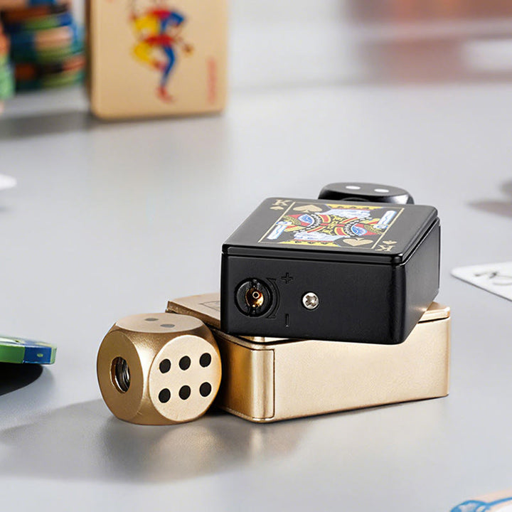 Rotating Dice PokerShape Refillable Butane Lighter - image 3
