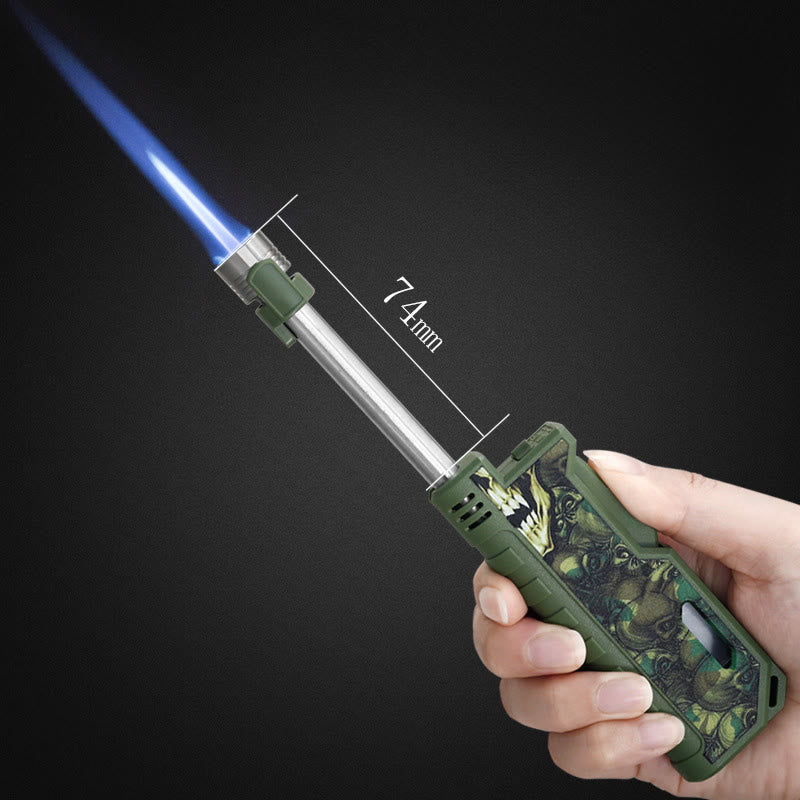 Retractable Handle Outdoor Inflatable Butane Lighter - image 1