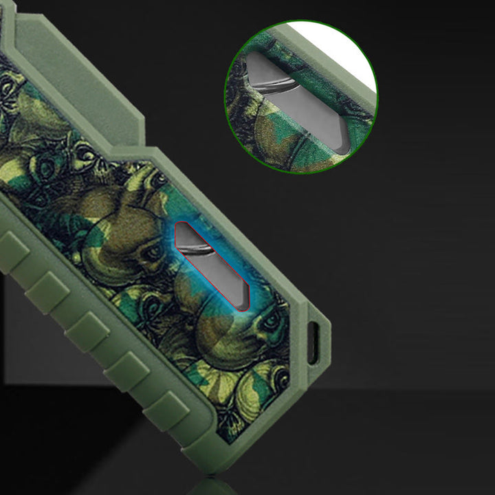 Retractable Handle Outdoor Inflatable Butane Lighter - image 6