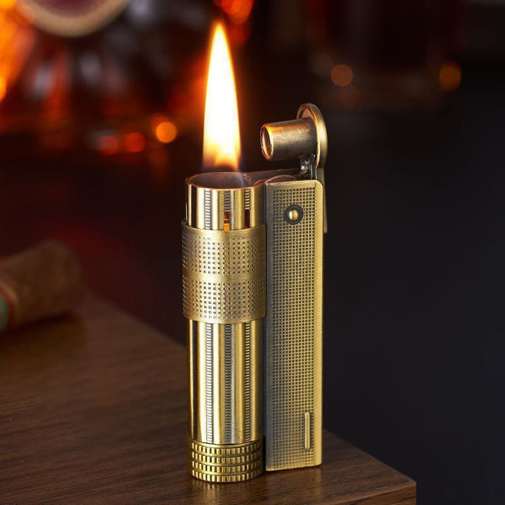 Removable Candle Fuel Tank Refillable Kerosene Lighter - Bronze - image 11